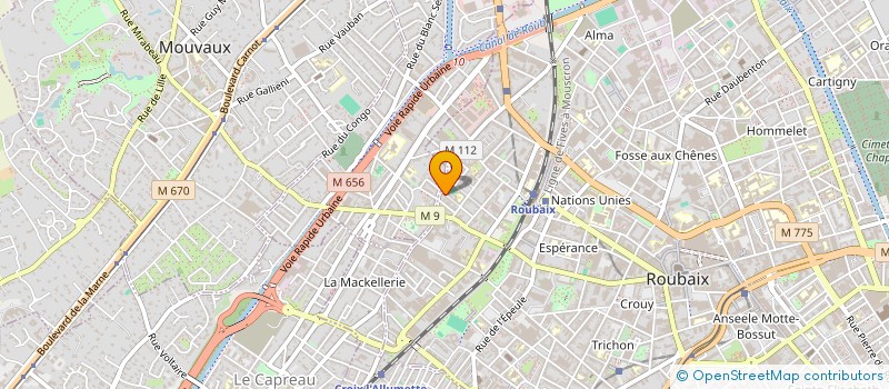 localisation de l'entreprise MONSIEUR SYLVANO FINUCCI à ROUBAIX
