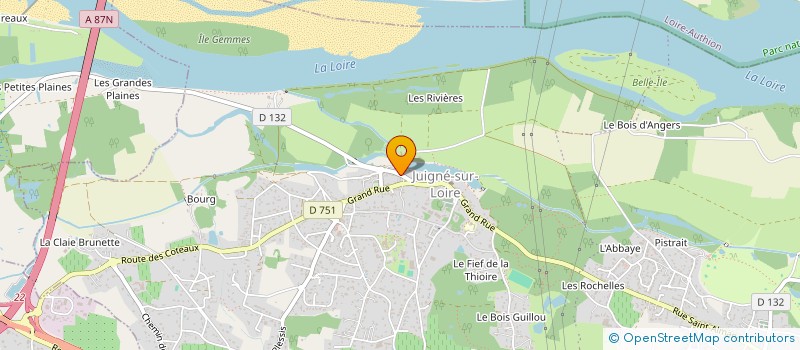 localisation de l'entreprise MONSIEUR SYLVANO PERRAULT  LES GARENNES SUR LOIRE