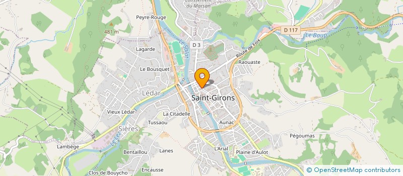 localisation de l'entreprise MONSIEUR SYLVE RIEU à SAINT-GIRONS