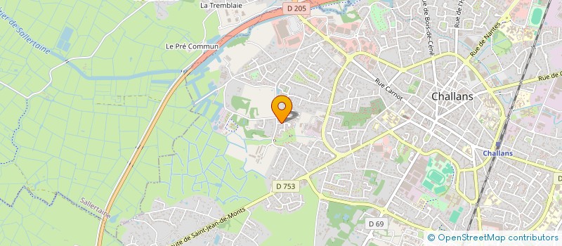 localisation de l'entreprise MONSIEUR SYLVER CHARTIER à CHALLANS