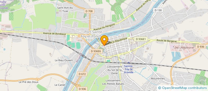 localisation de l'entreprise MONSIEUR SYLVERE BERTIN  SAINTE-FOY-LA-GRANDE