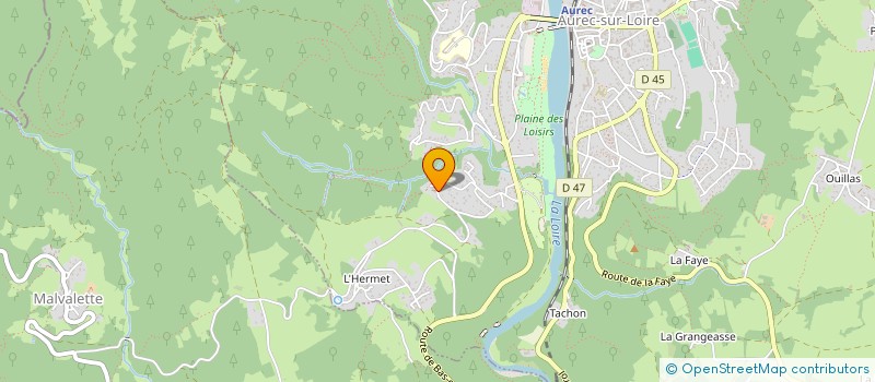 localisation de l'entreprise MONSIEUR SYLVERE BISCARAT  AUREC-SUR-LOIRE