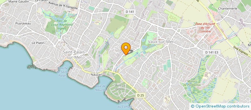 localisation de l'entreprise MONSIEUR SYLVERE CHABANNE  VAUX-SUR-MER