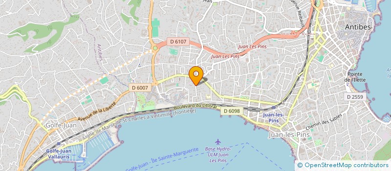 localisation de l'entreprise MONSIEUR SYLVERE DESSEZ à ANTIBES