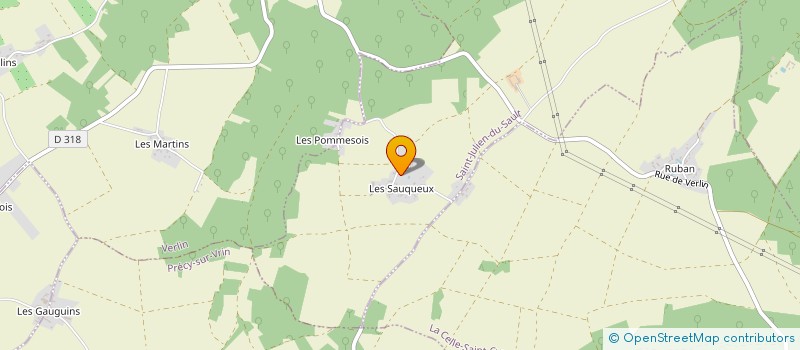 localisation de l'entreprise MONSIEUR SYLVERE GRITTI à ST JULIEN DU SAULT