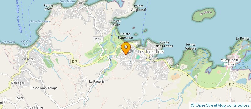 localisation de l'entreprise MONSIEUR SYLVERE JOUAN à LES TROIS-ILETS