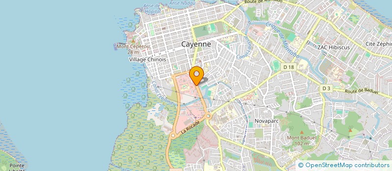 localisation de l'entreprise MONSIEUR SYLVERE LESPERANT à CAYENNE
