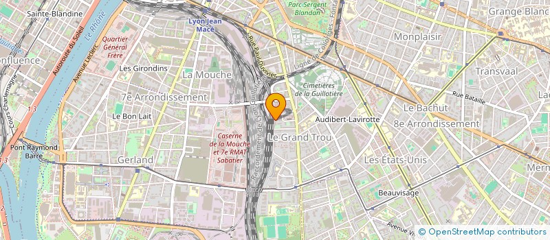 localisation de l'entreprise MONSIEUR SYLVERE MALATIER  LYON