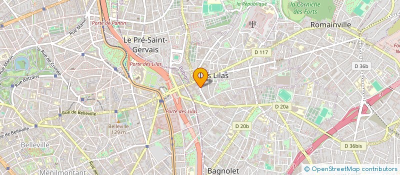 localisation de l'entreprise MONSIEUR SYLVERE MOREAU à LES LILAS
