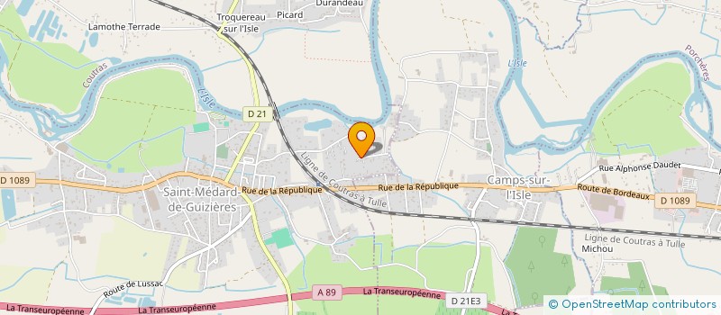 localisation de l'entreprise MONSIEUR SYLVERE PERRIN  SAINT-MEDARD-DE-GUIZIERES