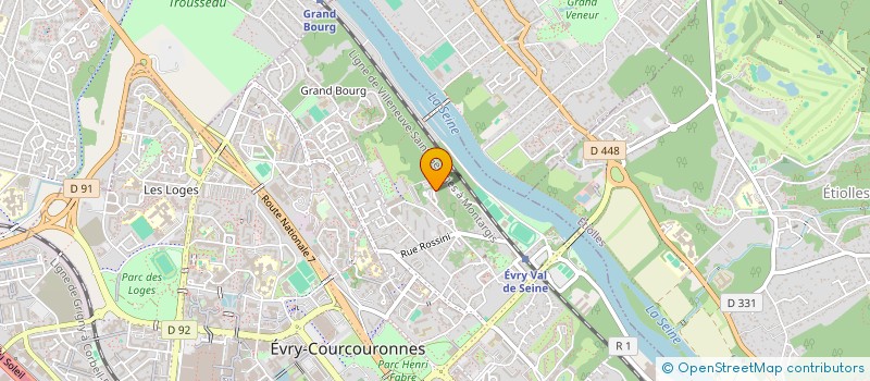 localisation de l'entreprise MONSIEUR SYLVERE TRESOR  EVRY-COURCOURONNES