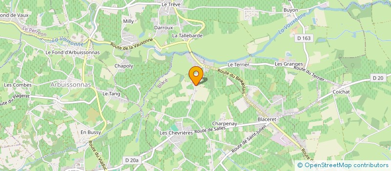 localisation de l'entreprise MONSIEUR SYLVERE TRICHARD  BLACE