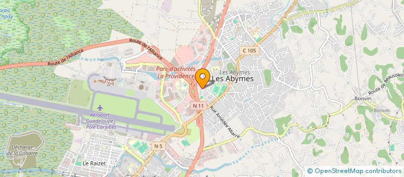 localisation de l'entreprise MONSIEUR SYLVERT VILDINA  LES ABYMES