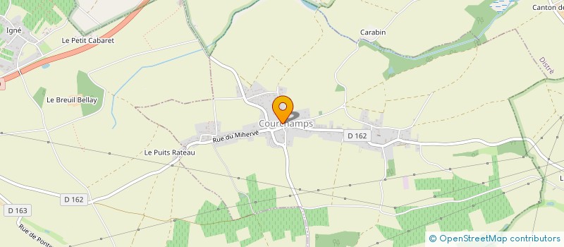 localisation de l'entreprise MONSIEUR SYLVESTRE BERNARD  COURCHAMPS