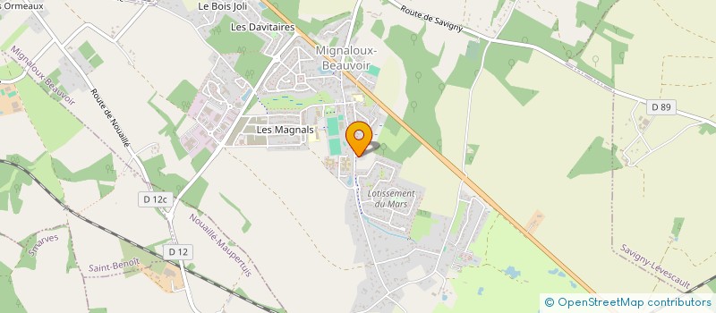 localisation de l'entreprise MONSIEUR SYLVESTRE BOLI  MIGNALOUX-BEAUVOIR