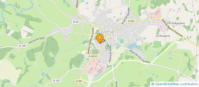 localisation de l'entreprise MONSIEUR SYLVESTRE BRUNO BOUCHET  LUBERSAC