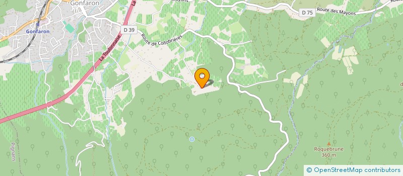 localisation de l'entreprise MONSIEUR SYLVESTRE GARREAU  GONFARON