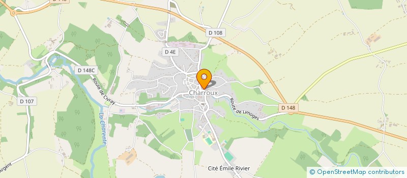 localisation de l'entreprise MONSIEUR SYLVESTRE GOUDIN  CHARROUX