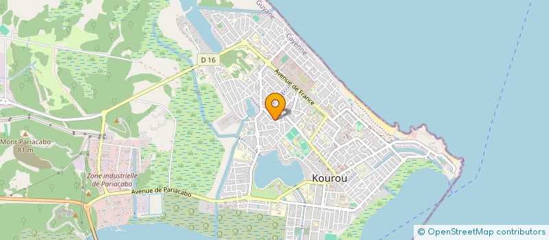 localisation de l'entreprise MONSIEUR SYLVESTRE LAGUERRE  KOUROU