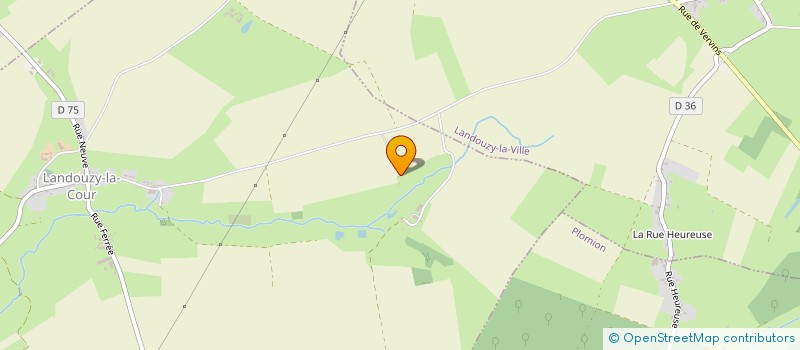 localisation de l'entreprise MONSIEUR SYLVESTRE MENNESSIER  LANDOUZY-LA-COUR
