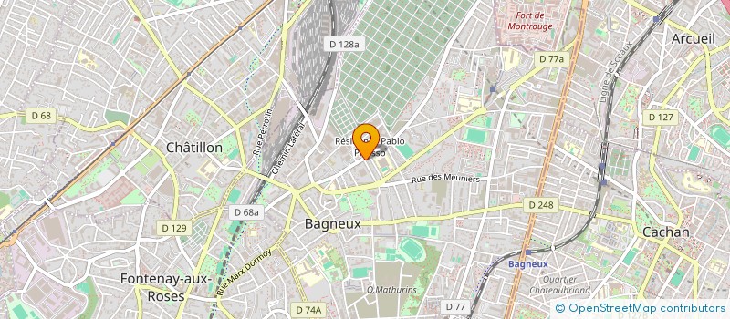 localisation de l'entreprise MONSIEUR SYLVESTRE MOLOMA à BAGNEUX
