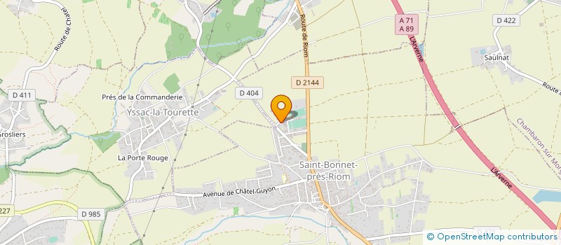 localisation de l'entreprise MONSIEUR SYLVESTRE TOURET  SAINT-BONNET-PRES-RIOM