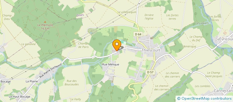 localisation de l'entreprise MONSIEUR SYLVIAN AUBRY  THIESCOURT