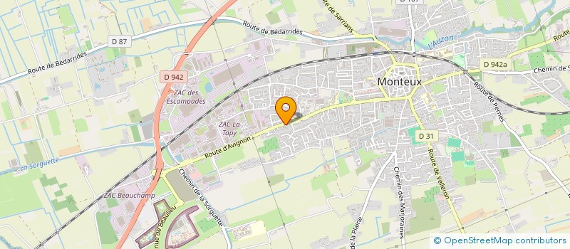 localisation de l'entreprise MONSIEUR SYLVIANO LORIO  MONTEUX