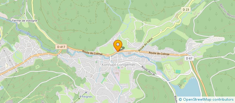 localisation de l'entreprise MONSIEUR SYLVIE CHARLET  XONRUPT-LONGEMER