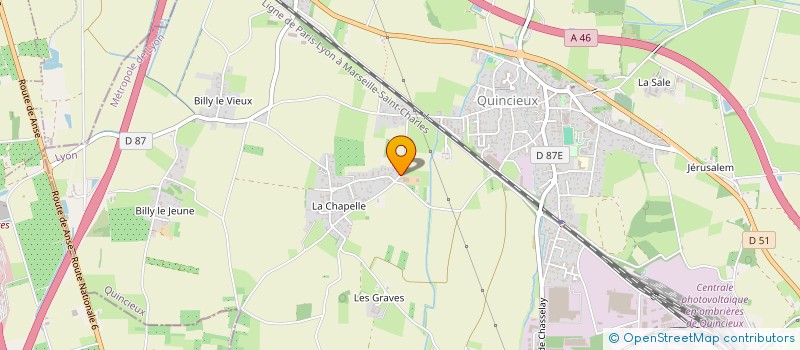 localisation de l'entreprise MONSIEUR SYLVIE GILBERTAS  QUINCIEUX