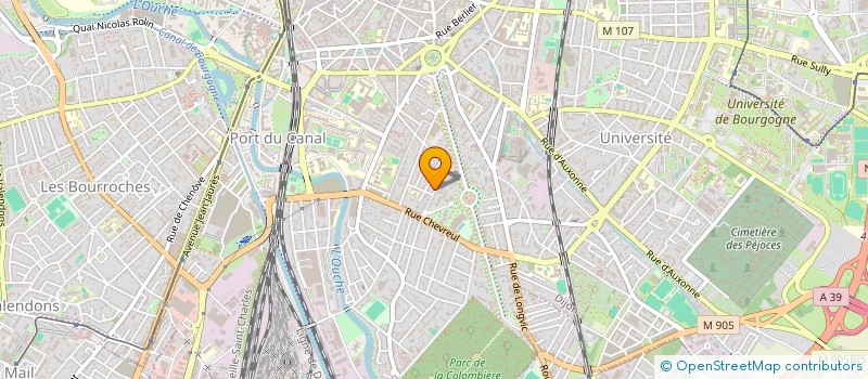 localisation de l'entreprise MONSIEUR SYLVIE MONTAGNER  DIJON
