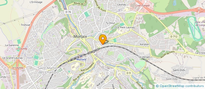 localisation de l'entreprise MONSIEUR SYLVIE VALABLE  MORLAIX