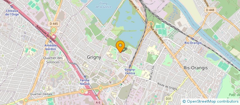 localisation de l'entreprise MONSIEUR SYLVIN BITNKEU NGANDJI  GRIGNY