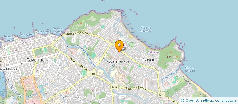 localisation de l'entreprise MONSIEUR SYLVIO NOUVET  CAYENNE