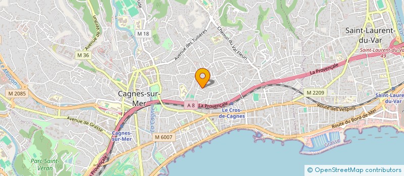 localisation de l'entreprise MONSIEUR SYLVIO PISANO à CAGNES-SUR-MER