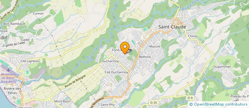 localisation de l'entreprise MONSIEUR SYLVIO SAMINADIN à SAINT-CLAUDE