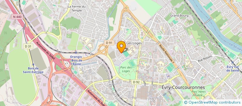 localisation de l'entreprise MONSIEUR SYLVIO TASSET  EVRY-COURCOURONNES