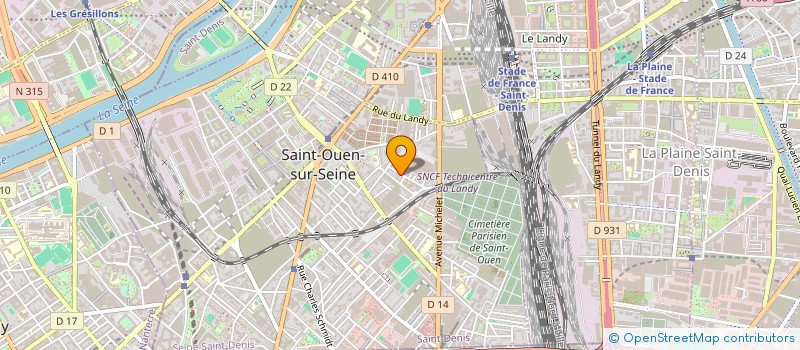 localisation de l'entreprise MONSIEUR SYLVIO VALENTE à SAINT-OUEN-SUR-SEINE