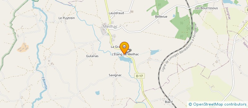 localisation de l'entreprise MONSIEUR SYMON OSBORNE  MEILHAC