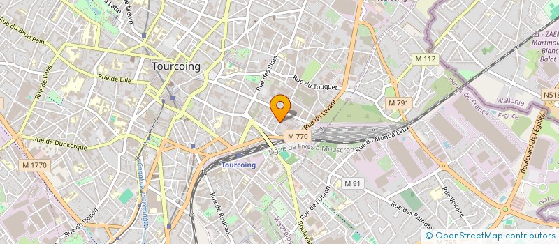 localisation de l'entreprise MONSIEUR SYMPHORIEN WAGNE TAMKO  TOURCOING