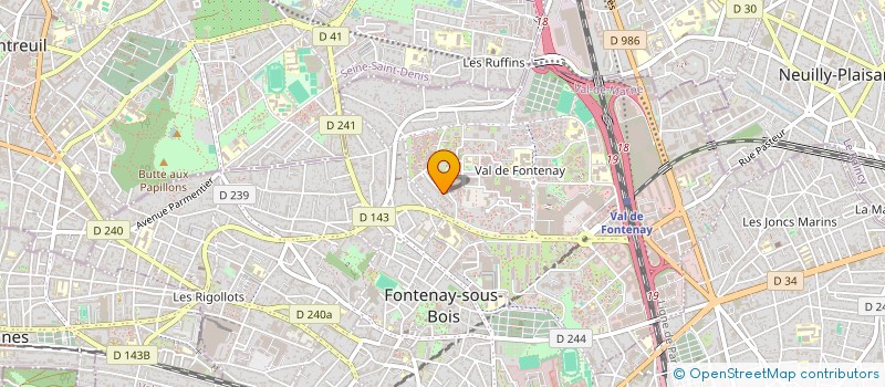localisation de l'entreprise MONSIEUR SYMPLICE KAZADI BUKASA à FONTENAY-SOUS-BOIS