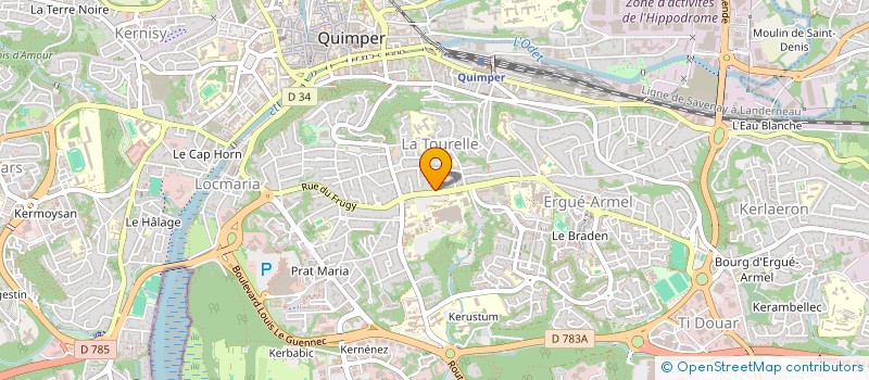 localisation de l'entreprise MONSIEUR SZYMON CERAJEWSKI à QUIMPER