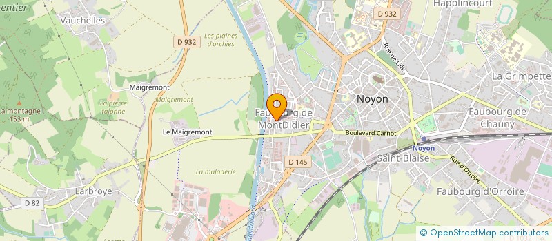localisation de l'entreprise MONSIEUR SZYMON OSTROWSKI à NOYON