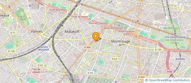 localisation de l'entreprise MONSIEUR TAAIA ABDELALI  MONTROUGE