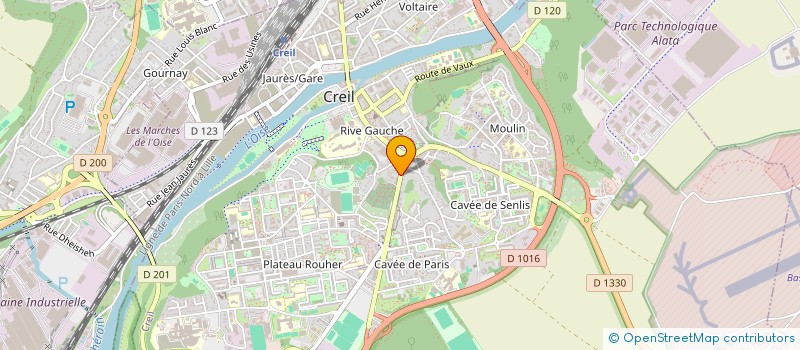 localisation de l'entreprise MONSIEUR TABA HARAKAT  CREIL