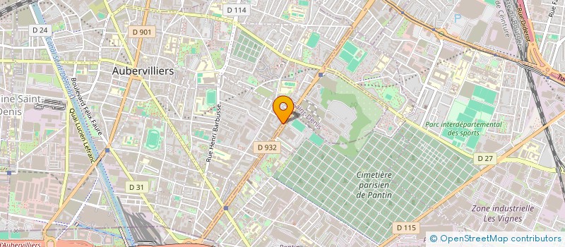 localisation de l'entreprise MONSIEUR TABALA KIKAVUANGA à AUBERVILLIERS