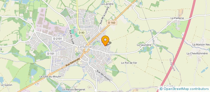 localisation de l'entreprise MONSIEUR TADEG GUILLEUX  LA FERRIERE