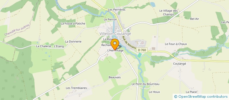 localisation de l'entreprise MONSIEUR TADEUSZ JAROSZYNSKI  VILLELOIN-COULANGE