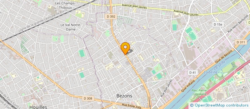 localisation de l'entreprise MONSIEUR TAHA ALEXIS ZOE  BEZONS