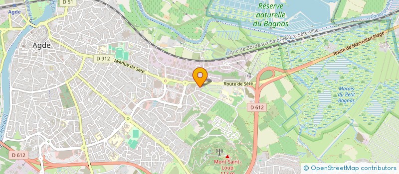 localisation de l'entreprise MONSIEUR TAHA BOUCHIKHI  AGDE